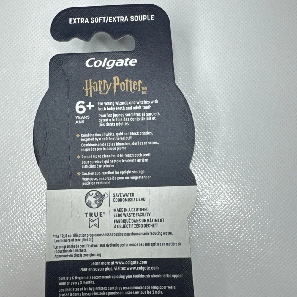Colgate Harry Potter Kids Toothbrush Limited Edition Set 2 Extra Soft Gold New